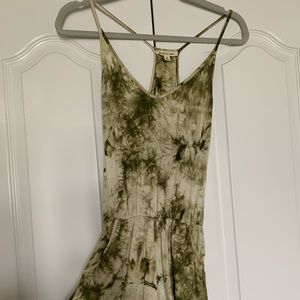 Tie dye cotton romper